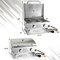 Costway 20,000 BTU Portable Gas Grill with Lid & Handle Top Thermometer Extra Flame Rod
